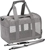 Pet Transport Bag, Polyester Polyester Pet Purse, Foldable Pet Carrier Tote with Mesh Window, Portable Pet Carrying Bag for Pets, Soft Pet Carrying Holder Bag for Pet Sleeping, Resting, Travel