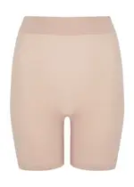 Wolford Contour Control Stretch-cotton Shorts - Beige 42 (UK14 / L)