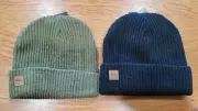 NWT MENS QUIKSILVER ROUTINE BEANIE HAT CAP ONE SIZE WOOL BLEND BLACK or OLIVE