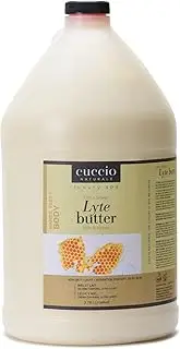 [Cuccio] Naturale Lyte Ultra-Sheer Body Butter - Replenishing Scented Moisturizing Cream - Deep Hydration To Repair Dry Skin - All Natural, Cruelty-Free Formula - Milk And Honey - 3.78 L