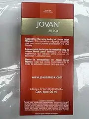 Musk Women's Cologne Concentrate Spray, 3.25 Ounce (Pack of 3) - Jovan Musk Eau De Cologne Spray, Travel Size, 3 Count