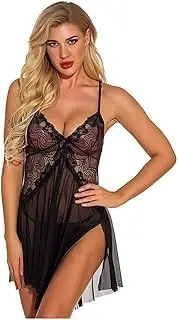 [KSDFIUHAG] Women's Petite Lingerie Sets Lingerie Night Dress Women Lace Perspective Sleepwear Nightgowns Nightwear Baby Doll Homewear