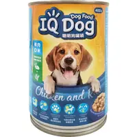 在飛比找樂天市場購物網優惠-IQ Dog 聰明狗罐頭-雞肉+米口味(400g/罐) [大