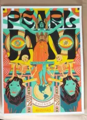 Pearl Jam Chicago 2024 Screenprint Poster Artist Edition Justine McAllister