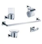 Fresca Glorioso 5-Piece Bathroom Accessory Set - Chrome FAC1100