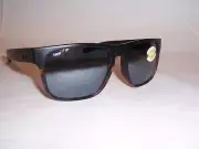NEW COSTA DEL MAR SPEARO SUNGLASSES BLACK TORTOISE/GREY SILVER 580P POLARIZED