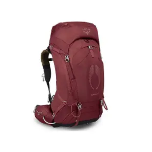 【Osprey】Aura AG 50 登山背包 50L 女款 莓果紅(健行背包 徙步旅行 登山後背包)