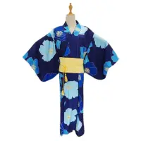 在飛比找蝦皮商城精選優惠-DAK優選鋪-新款和服女款浴衣傳統正裝藍色花朵連衣裙日式和風