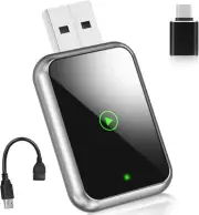 Plug and Play 2 in 1 Wireless Carplay Adapter Mini Size Convert Wired to Wireles