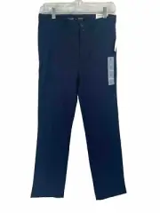 Old Navy School Uniform Navy Blue Straight Chinos Pants Sz Boys 16 NWT