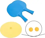 1Set Home Table Tennis Training Kit Standard Elastic Shaft Pong Trainer with Paddles Balls for Adults Beginners and Practice Sessions