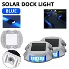 2PCS Solar Driveway Lights Deck Pathway Lights Solar Dock LED Light Safety Light