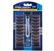 Swosh Razor Blades PRECISION 3 Pack Includes 1 Razor Handle & 21 Cartridges NEW