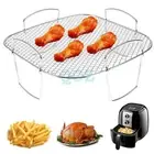Kitchen Grill Rack for Air Fryer, Baking Tray Accessories Holder