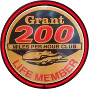 LARGE Grant 200 MPH Miles Per Hour Club Bar Garage Wall Light Sign RED Neon