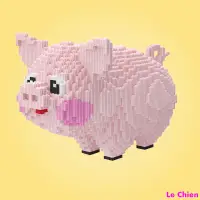 在飛比找蝦皮購物優惠-Le Chien-鉆石拼插小顆粒拼裝積木兼容樂高微型益智玩具