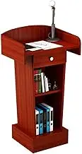 Lectern Podium Stand, Lectern Podium Stand,Multi-Purpose Stand Up, Floor-Standing Podium The Orator with Storage Shelf Lectern Solid Wood Lectern,