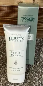 New PROACTIV 1.7 Oz SHEER TINT MOISTURE SPF 15 SEALED 2011 07/11 Acne Skin Care