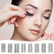10Pairs False Eyelashes 3D Fluffy Eyelash Extensions Eyelashes J8 NEW Wispy T1F4