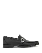 Ferragamo Men's Caspian Gancio Leather Loafers