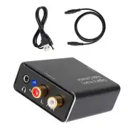 New Digital Fiber Optical Coaxial To Analog 3.5mm Audio L/R Converter Adapter