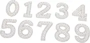 MOKKHNB 10 Pcs Rhinestone Patches Sparkly Faux Pearl Iron Decorative Embellishments for DIY Clothing and Craft Projects Soft and Durable Sew Appliques