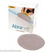 Mirka® Abranet 125mm dust-free net abrasive sanding pads (pack of 3 discs)