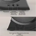 (Black)3 In 1 Speaker PC ABS Alarm Clock With Wireless Charging For GH