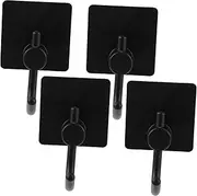 4pcs Hooks for Hanging Towels Self Hat Hooks Bathroom Wall Hooks Heavy Duty Shower Hook Sticky Towel Hangers Heavy Duty Wall Hooks Key Office Stainless Steel Wall Door