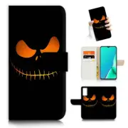 ( For Vivo Y22s ) Wallet Flip Case Cover AJ23901 Halloween