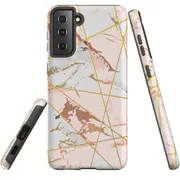 For Samsung Galaxy S22+ Plus Case, Armour Cover, Marble Pattern