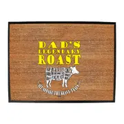 Food Dad Legendary Roast - Funny Novelty Doormat Man Cave Floor mat