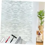 Frosted Glass Window Privacy Film Decorative, 17.5 Inch x 78.7 Inch White