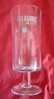 New Pear Cider Fox Barrel GLASS beer bar pub
