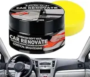 [Generic] Car Interior Care Kit - Multipurpose Dashboard Polish Wax - Portable Polishing Wax, Car Seat Polish Kit for Prevent Fading, Oxidation