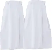 [CurcKua] Spa Robe for Women 2Pcs Strong Absorbent Spa Towels Breathable Microfiber Spa Wrap with Snap Closure White Unfading Towel Robes Towel Wrap Spa Wrap Bath Wrap for Sauna Massage Bathroom
