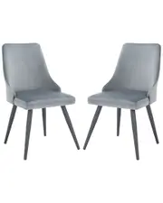 Safavieh Set of 2 Zoi Upholstered Dining Chairs