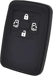 XEDLAMP 4 Buttons Silicone Car Key Case Keyless Remote Fob Shell Skin Keyring Key Chain Holder, , for Toyota, Estima, Alphard, Vellfire Cover Car Key Case