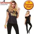 CA994 80s Back To Future T-Shirt Top Celebrity Pop Diva Madonna Rock Costume