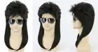 Topcosplay Mens Wigs 80s Mullet Wig Redneck Punk Metal Rocker Disco...