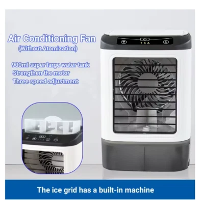 Air Conditioner Portable Fan Desktop Dual Spray Ultrasonic Atomization 3-Speed M
