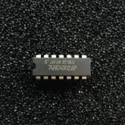 (PKG of 10) 74HC4002AP Dual 4-Input NOR Gate, PDIP-14, Toshiba