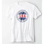 AMERICAN EAGLE 🦅AE男生短袖 LOGO T-SHIRTS 現貨L 號