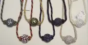 Curtain / Chair Tie-Back - 26"spread with faceted necklace ball -7 variations!!!