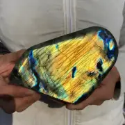 2.2lb Natural Gorgeous Labradorite Quartz Crystal Stone Specimen Healing