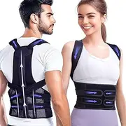 Lumewave - Posture Corrector for Men and Women,Back Brace,Breathable,Adjustable, Back Corrector, Scoliosis and Hunchback Correction, Back Pain, Spine Corrector, Posture Trainer (Medium - Waist 86-104cm)