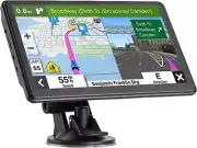 GPS Navigation 7 Inch Touch Screen for Car Trucks RV, 2024 Maps (Free Updates),