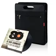 AKOZLIN Vinyl Record Travel Carrying BagLP Records Durable Vinyl Albums Case