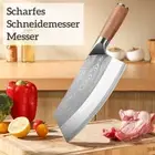 Stainless Steel Cleaver Knife Chopping Master Chef Meat Bone Butcher Kitchen AU