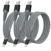 Boreguse Iphone Charger Lightning Cable 3 Pack 3FT, [Apple Mfi Certified]